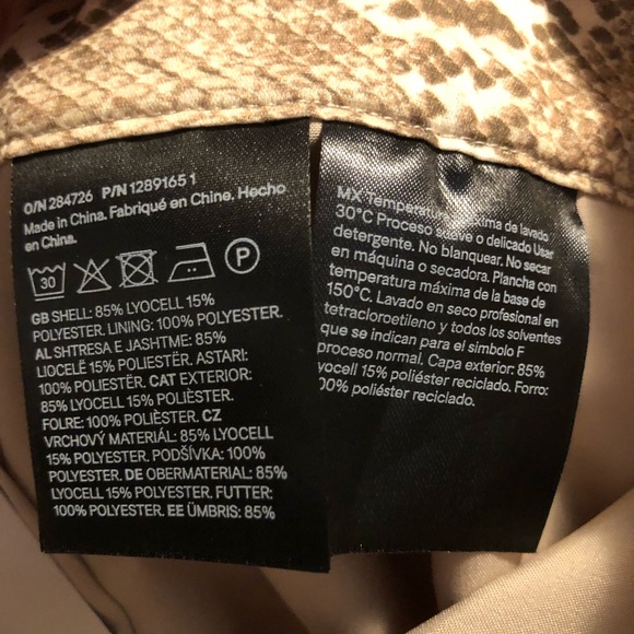 NWT H&M Brown Snake-Print Maxi Skirt - Picture 7 of 7